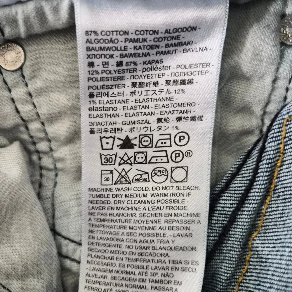 Levis 541 Athletic Taper Men Jeans 34x32 Medium Wash Blue Denim Stretch 541-0011